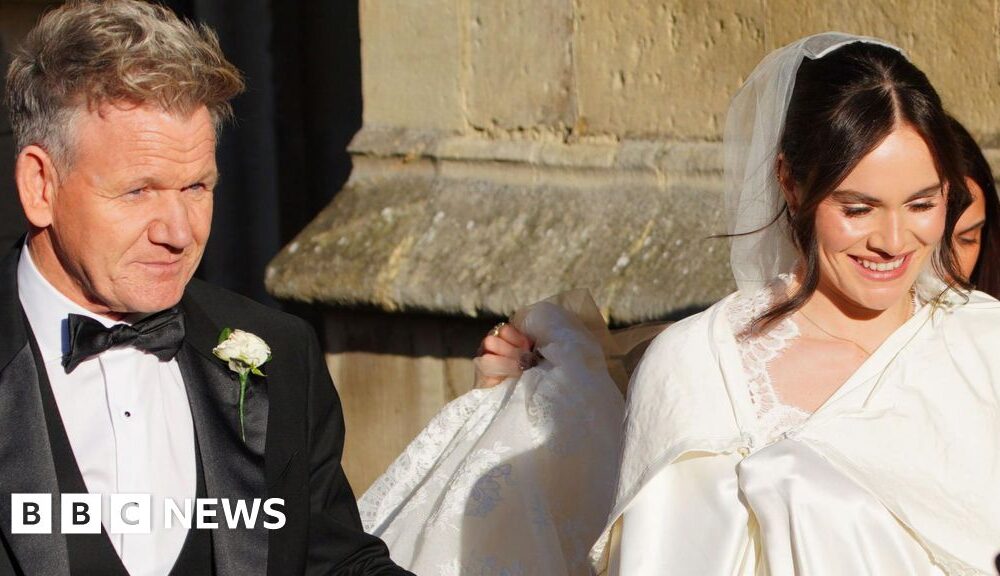 Gordon Ramsay's daughter Holly weds Olympian Adam Peaty