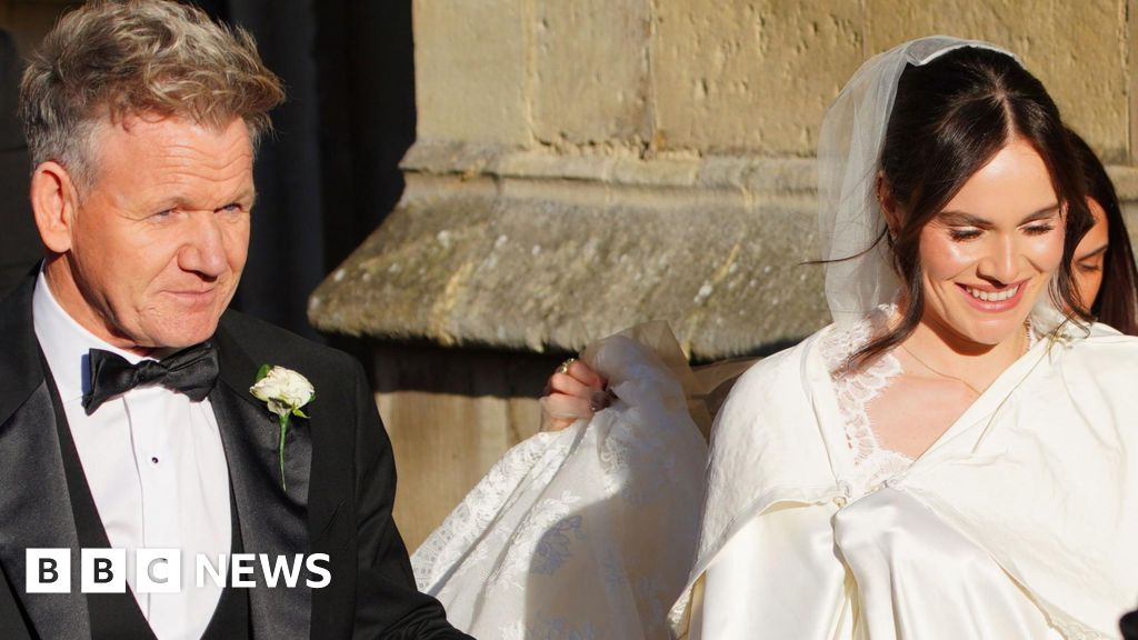 Gordon Ramsay's daughter Holly weds Olympian Adam Peaty