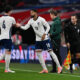 LONDON, ENGLAND - OCTOBER 09: Ruben Loftus-Cheek of England shakes hands with Declan Rice of England as a he comes on as a substitute during the International Friendly between England and Wales at Wembley Stadium on October 09, 2025 in London, England. (Photo by Mike Hewitt/Getty Images)