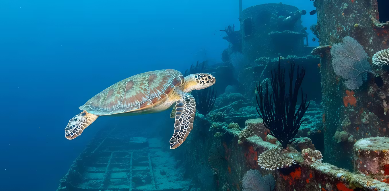 How shipwrecks become ‘islands of life’ in barren seas
