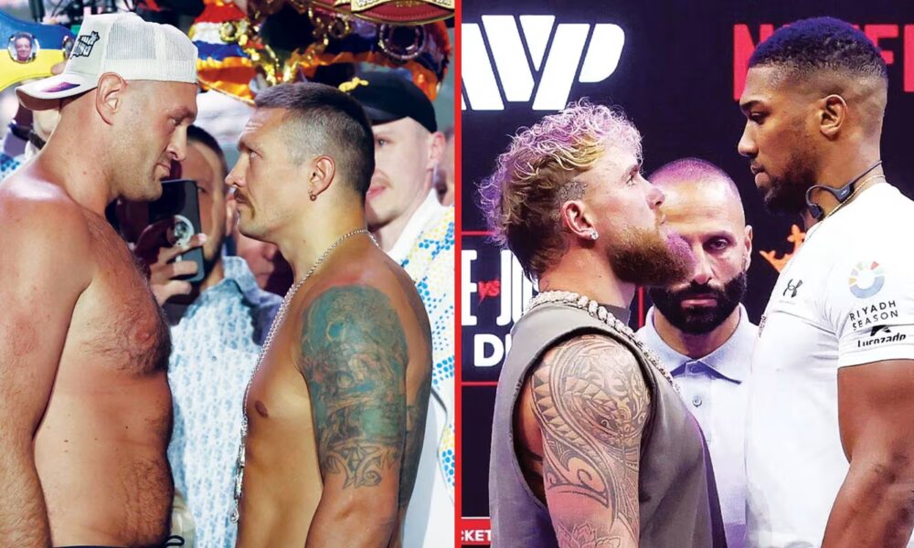 Tyson Fury and Oleksandr Usyk disagree on who will win Anthony Joshua vs Jake Paul fight