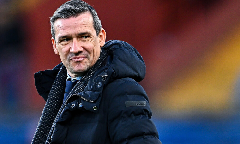 GENOA, ITALY - DECEMBER 21: Marco Ottolini, sports manager of Genoa, looks on prior to kick-off in the Serie A match between Genoa and Napoli at Stadio Luigi Ferraris on December 21, 2024 in Genoa, Italy. (Photo by Simone Arveda/Getty Images)