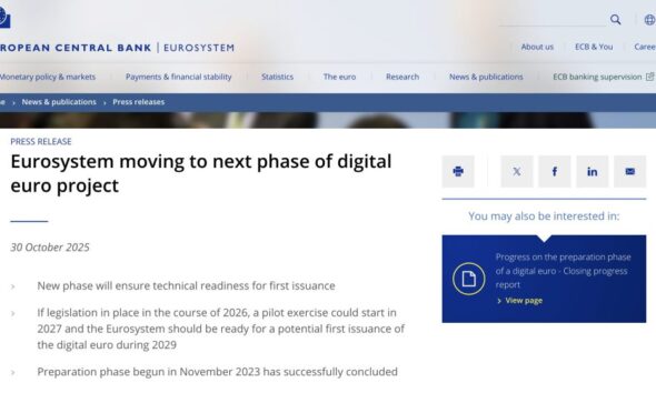 ECB Confirms DLT Transactions Coming in 2026 as Digital Euro Privacy Debate Heats Up