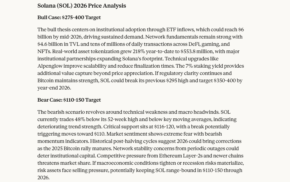 Claude AI Price Prediction - Solana Prediction