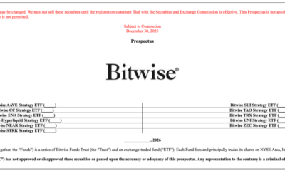 Bitwise Crypto ETF Filings - SEC Filing