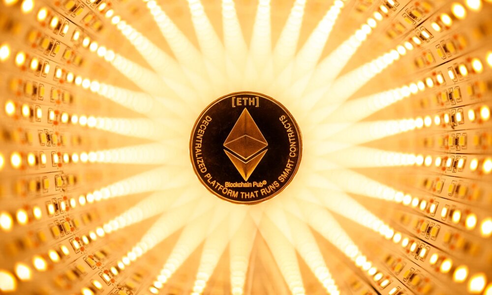 Ethereum coin concept