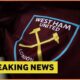 West Ham badge with Breaking news overlay