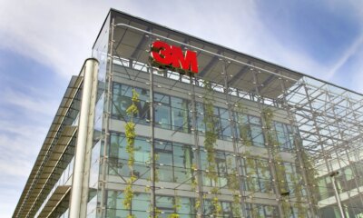Prague, Czech republic - May 22, 2017: 3M company logo on headquarters building