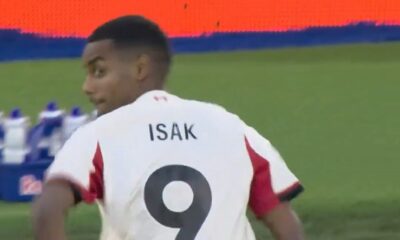Alexander Isak nets first Premier League goal for Liverpool against West Ham (Video)