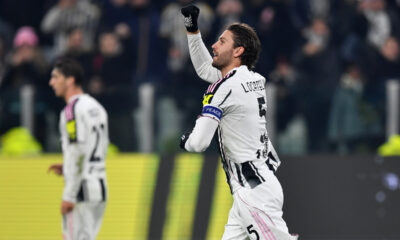 TURIN, ITALY - DECEMBER 02: Manuel Locatelli of Juventus celebrates scoring his team