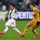 TURIN, ITALY - DECEMBER 02: Weston McKennie of Juventus is put under pressure by Nicolo Bertola of Udinese Calcio during the Coppa Italia match between Udinese Calcio and Juventus at Allianz Stadium on December 02, 2025 in Turin, Italy. (Photo by Valerio Pennicino/Getty Images)