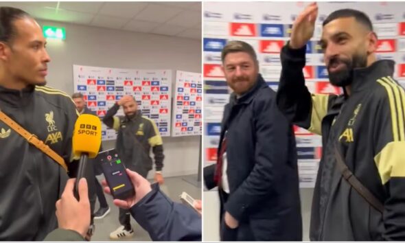 Mo Salah's Mixed Zone Comments Go Viral After Liverpool 2-0 Brighton