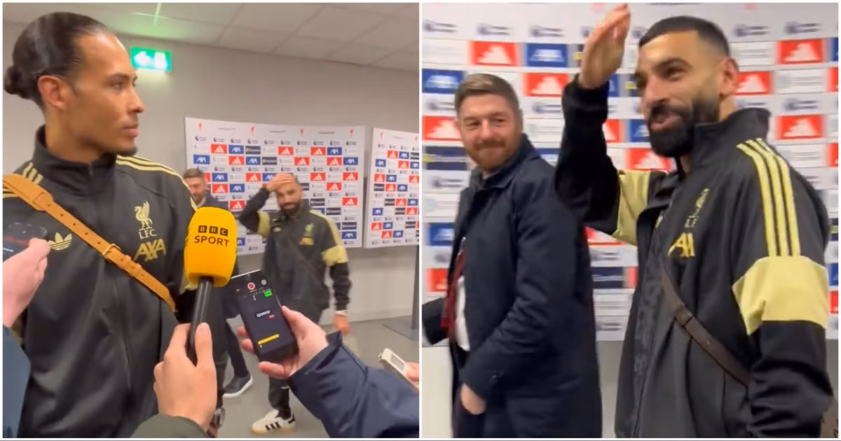 Mo Salah's Mixed Zone Comments Go Viral After Liverpool 2-0 Brighton