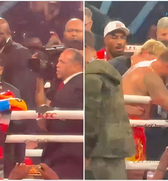 Footage of Jake Paul Straight After Being Knocked Out by Anthony Joshua