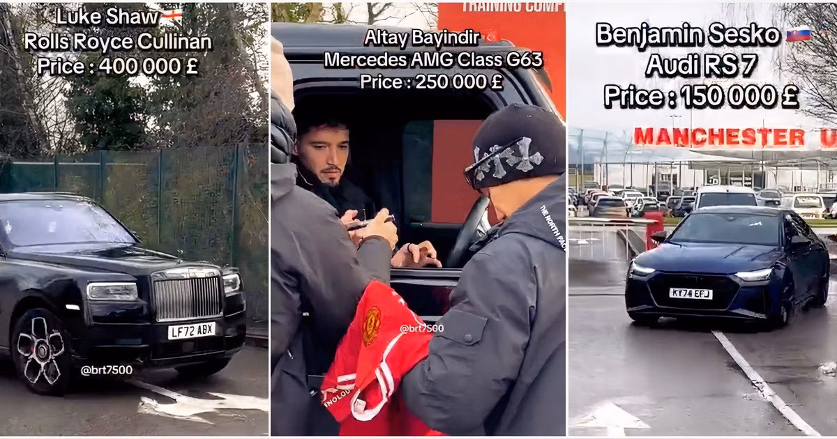 Footage Shows What Cars Manchester United Players Drive
