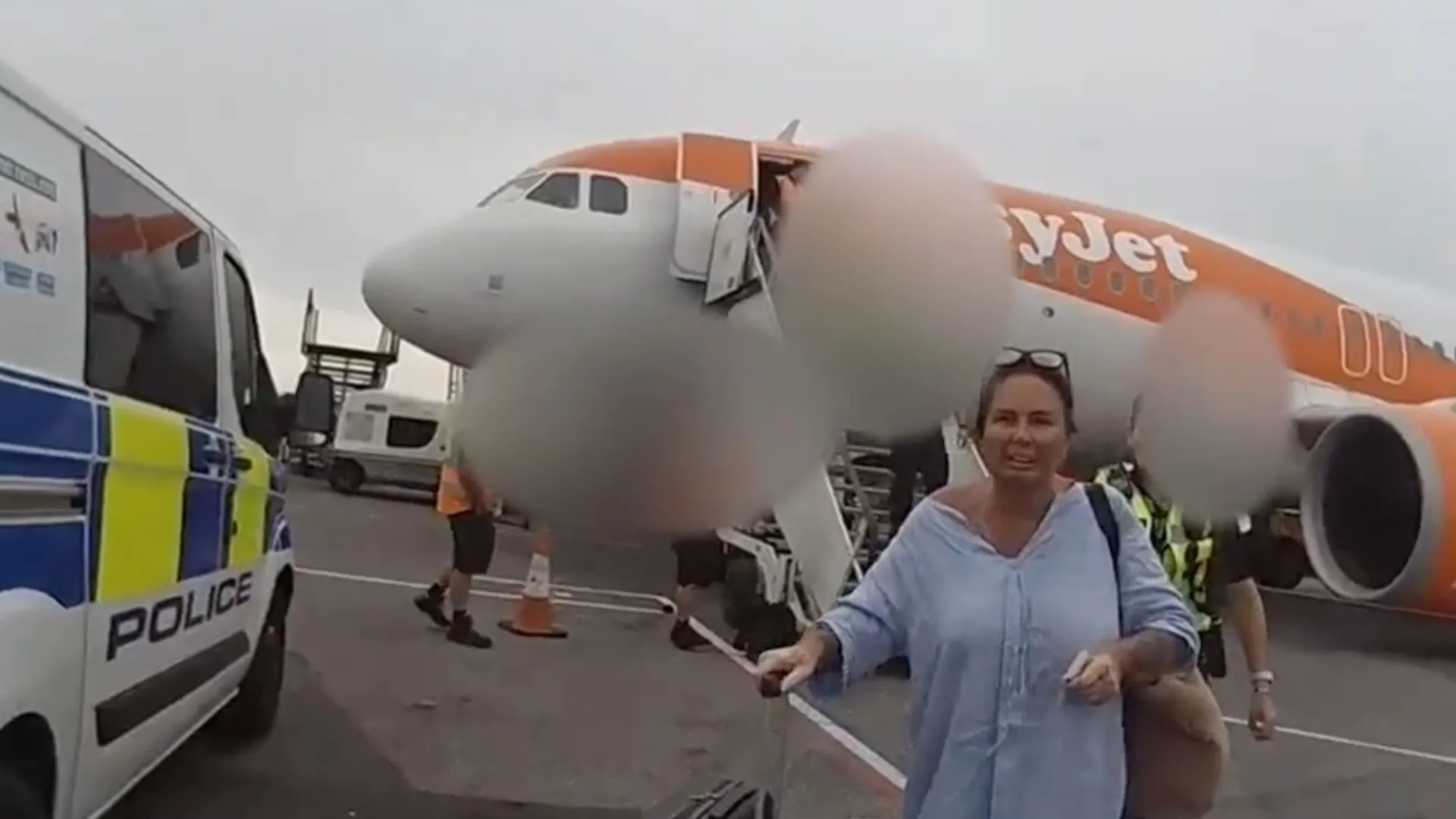 Moment female drug lord is arrested on EasyJet flight seconds after landing back in UK as she’s jailed with ex-husband
