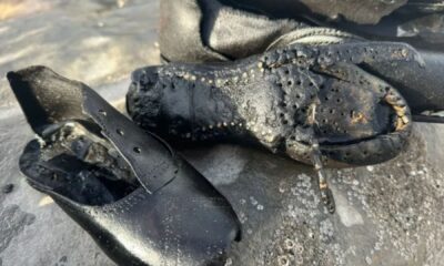 Mystery as hundreds of Victorian shoes wash up on Brit beach where dozens of people once died