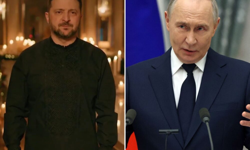 Zelensky wishes death on Putin in Christmas speech after Vlad demands changes to peace plan & sends new wave of strikes