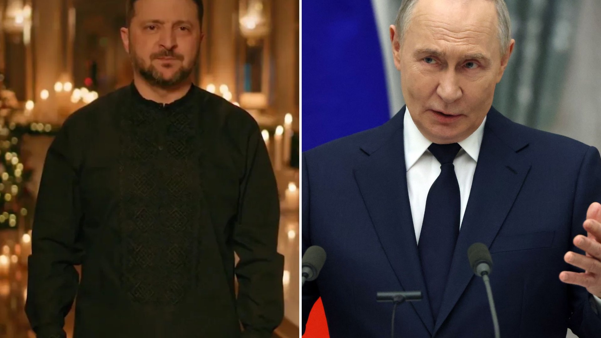 Zelensky wishes death on Putin in Christmas speech after Vlad demands changes to peace plan & sends new wave of strikes