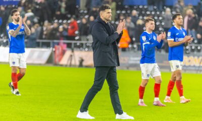 Portsmouth boss’ reacts to widening gap to Championship safety as survival concerns grow at Swansea City