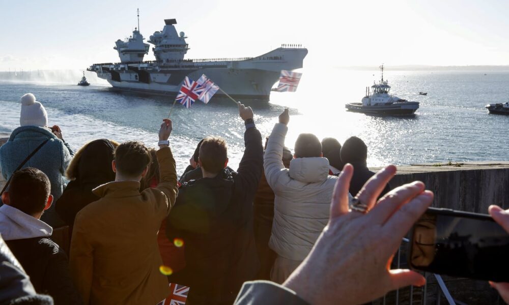"Phenomenal" HMS Prince of Wales crew reunited with families in Portsmouth for Christmas after "incredible" op