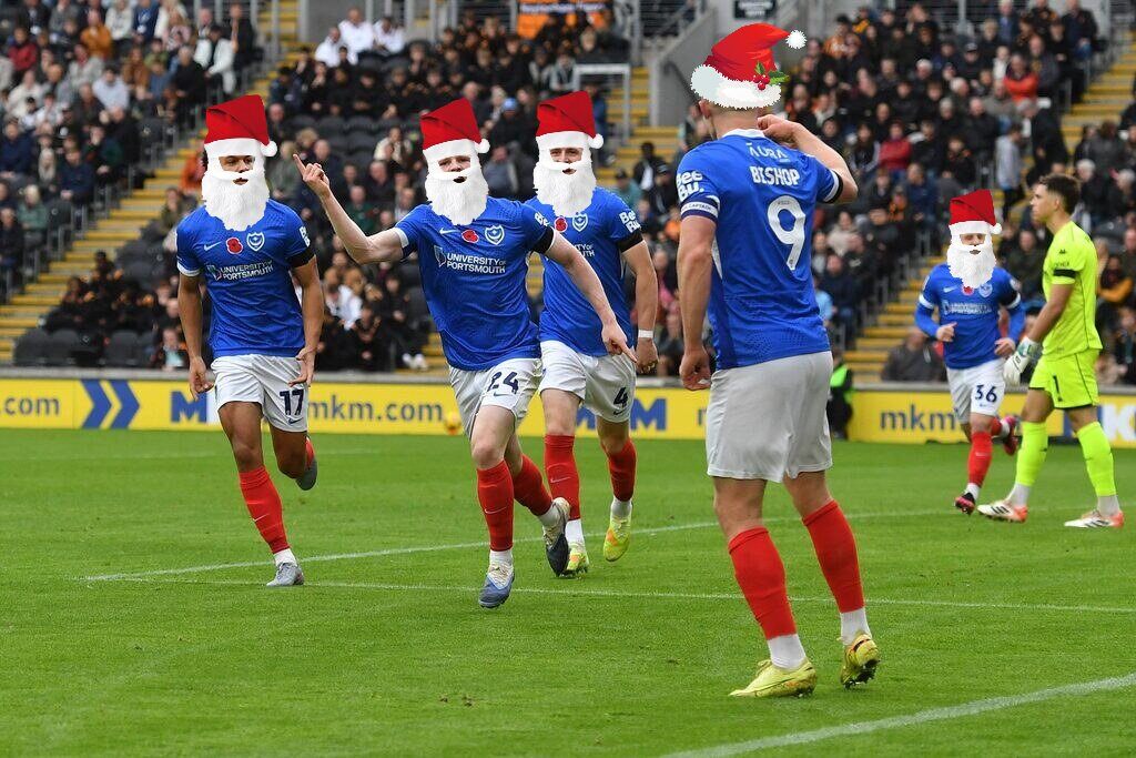 Christmas Day quiz: Name the 12 Portsmouth players hidding behind their Santa hats and beards