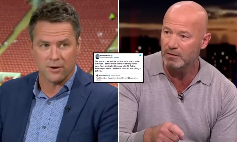 Michael Owen Hasn't Spoken to Alan Shearer Since 2019 Spat