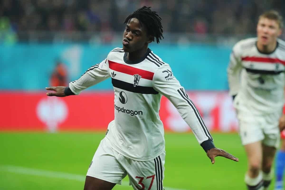 Kobbie Mainoo's brother sports 'free Mainoo' shirt at Manchester United game