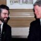 Gerry Adams and Bill Clinton at the event in November 1995. Pic: Reuters