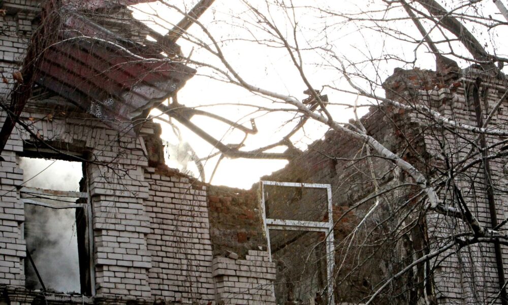 Russian troops launched a drone attack on Dnipro on Monday. Pic: AP