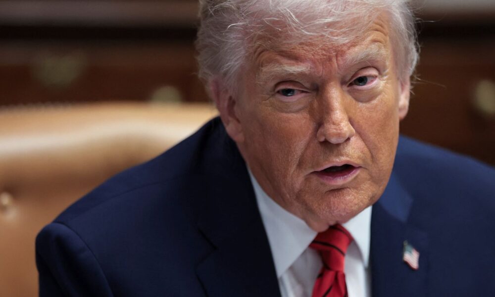 President Donald Trump confirmed the US operation on Wednesday. Pic: Reuters