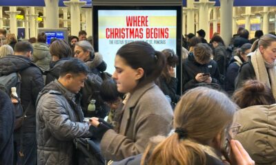Delayed passengers at St Pancras train station, central London, after Eurostar services were cancelled on Tuesday. Pic: PA