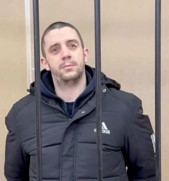 Hayden Davies, 30, is reported to have served in the British armed forces. Pic: Reuters.