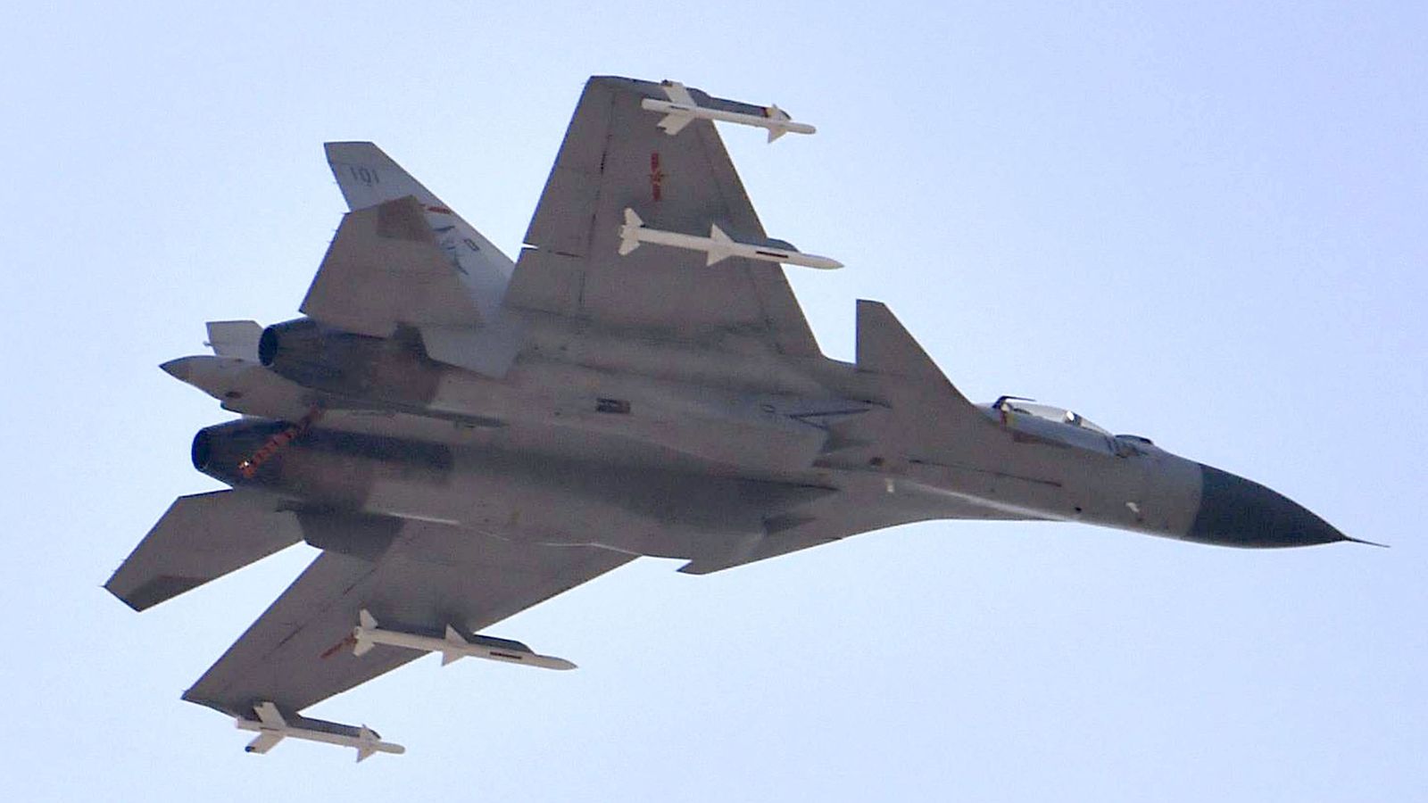 A Chinese J-15 fighter jet. File pic: AP