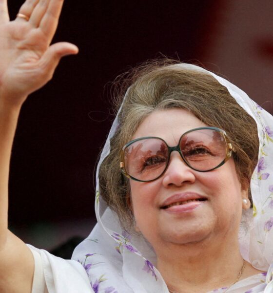 Khaleda Zia, pictured at a rally in 2014, was the first female prime minister of Bangladesh. Pic: Reuters/ Andrew Biraj