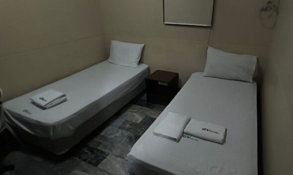 The alleged gunmen's hotel room