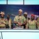 A group of soldiers appeared on Benin's national television, claiming to have seized power. Pic: Reuters