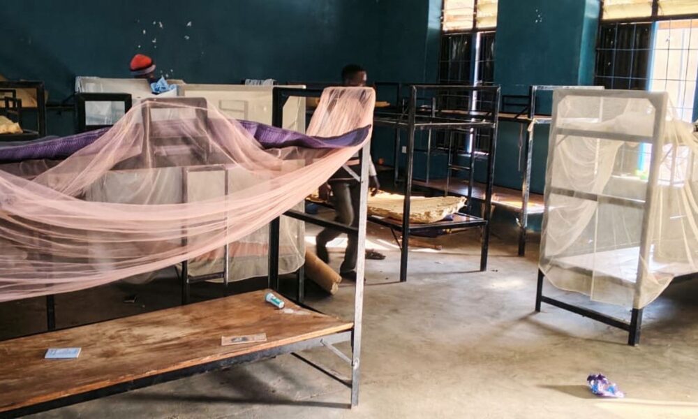 Inside St Mary's school after kidnappers took children and staff. Pic: Christian Association of Nigeria/AP