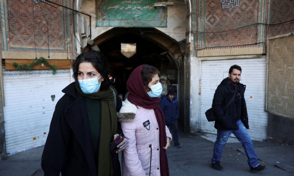 Many traders in Tehran shut up shop this week so they could take to the streets and protest. Pic: WANA/Reuters