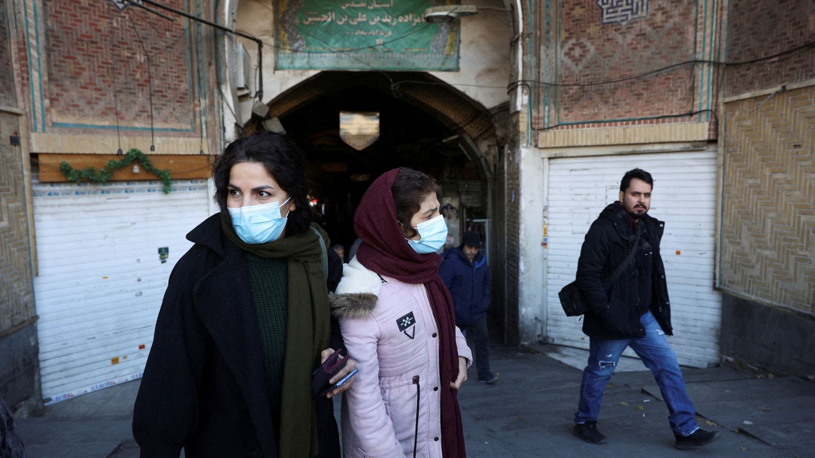 Many traders in Tehran shut up shop this week so they could take to the streets and protest. Pic: WANA/Reuters