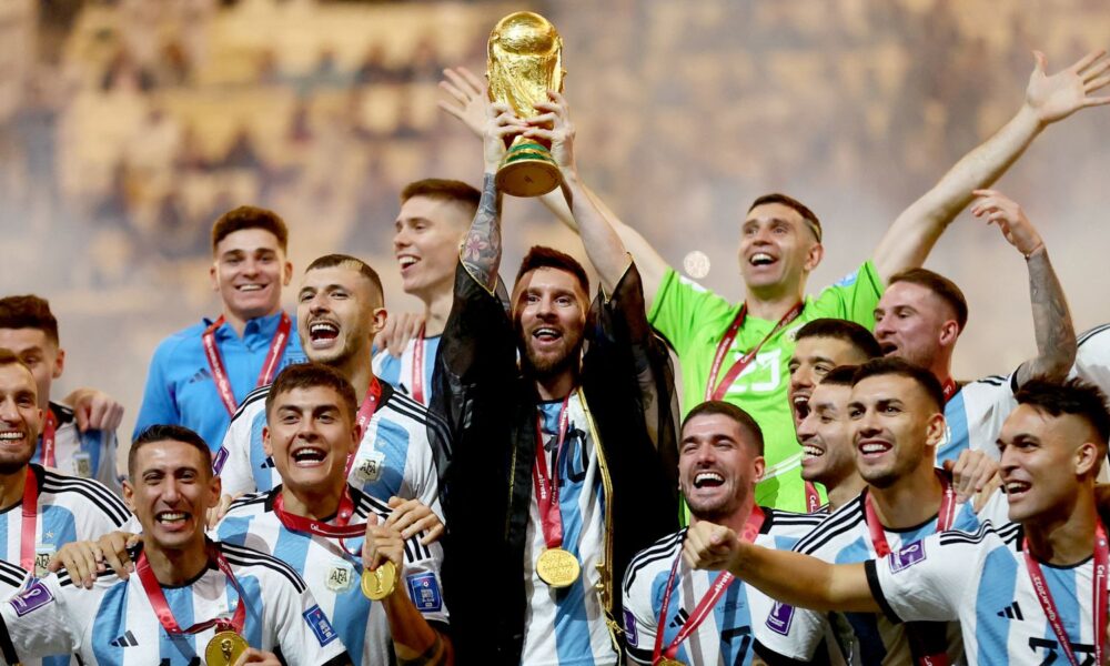 Argentina won the last edition in Qatar three years ago. Pic: Reuters