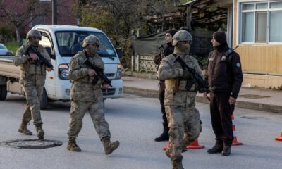 Turkish special forces carried out the raid on a home believed to contain IS militants. Pic: Reuters.