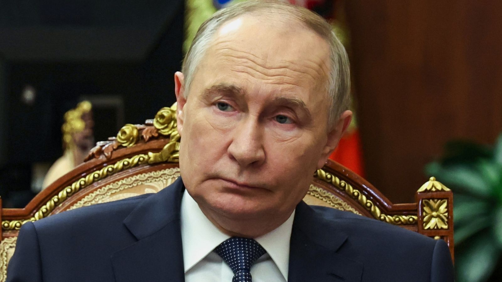 Vladimir Putin. Pic: Sputnikl/AP