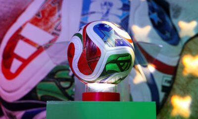 The official ball of the 2026 FIFA World Cup is named 'Trionda'. Pic: Reuters