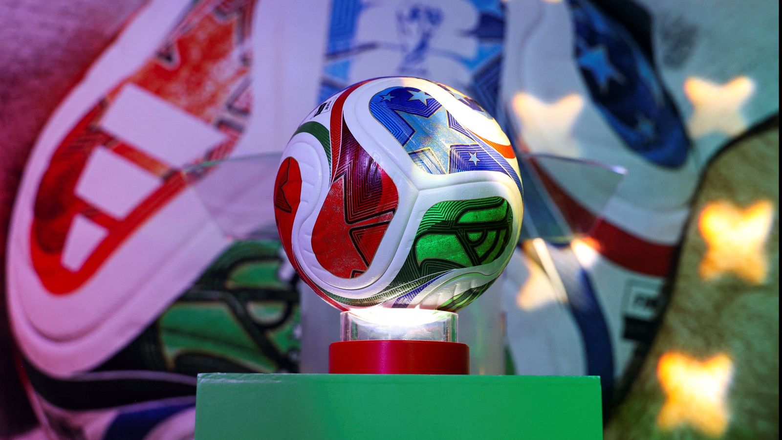 The official ball of the 2026 FIFA World Cup is named 'Trionda'. Pic: Reuters