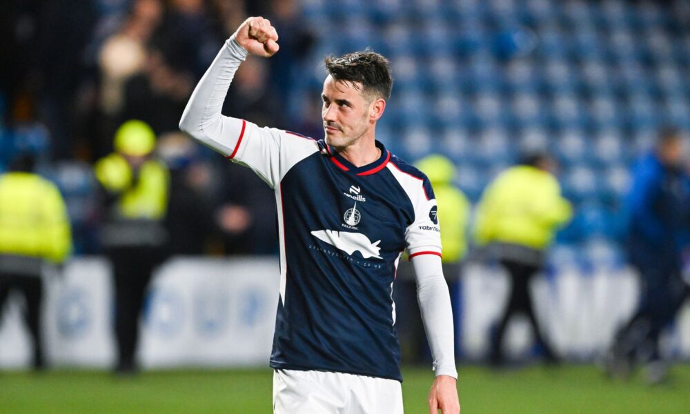 Falkirk's Brian Graham celebrates his winner