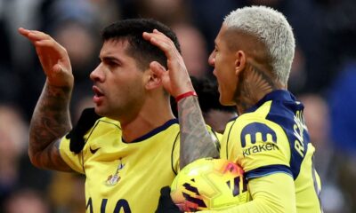 Cristian Romero's double secured Spurs a point at Newcastle