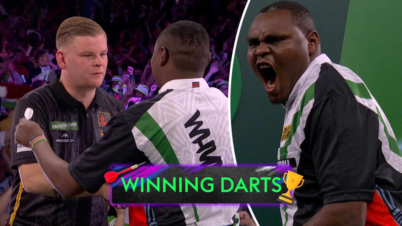 David Munyua beats Mike De Decker at World Darts Championships!