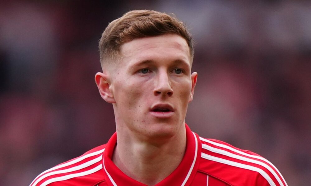 Nottingham Forest's Elliot Anderson in action during the Premier League match at City Ground, Nottingham.