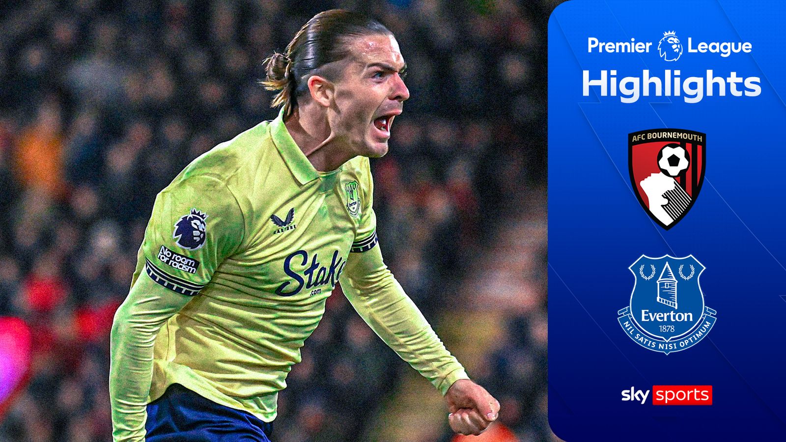 Highlights of the Premier League match between Bournemouth and Everton.